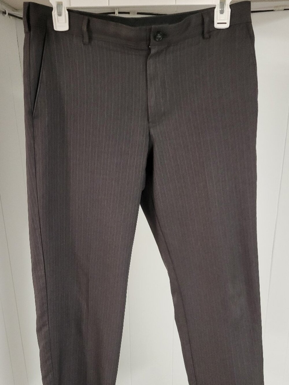 Arrow Grey Pinstripe Men's Dress Pants 34x30